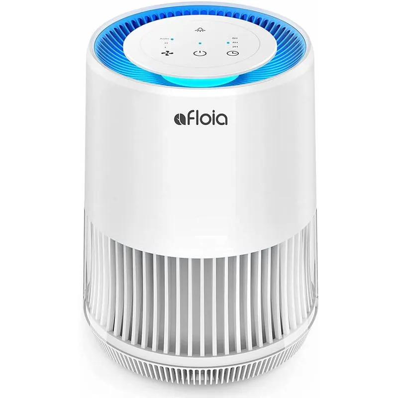 Afloia Purificador de Ar cFiltro H13 HEPA Luz Ajustavél e Controle de Toque Noturno Branco