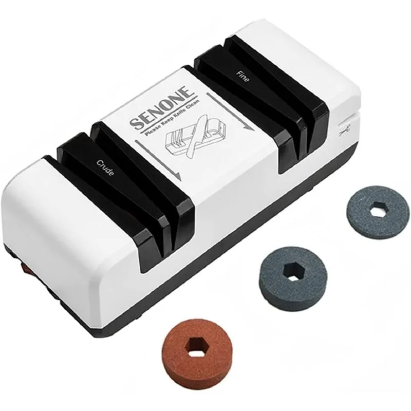 SENONE Afiador Elétrico de Facas e Tesouras com Velocidade Estável 110V