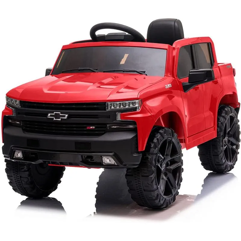 Kidzone CarrinhoCarro Elétrico Conversível 2 lugares 12V c controle remoto USB MP3 4 kmh 2 a 6 anos Vermelho