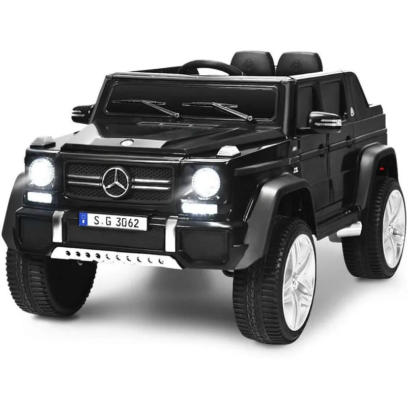 Costzon Ride CarrinhoCarro Elétrico MercedesBenz Maybach 1 lugar 12V c controle remoto USB MP3 3 kmh 3 a 6 anos Preto