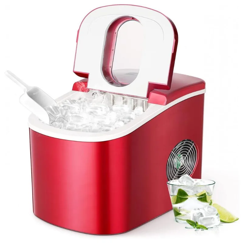 Coollife Máquina De Gelo Automática Portátil, Produz Até 11 Kg Em 24h, 110v, Prata