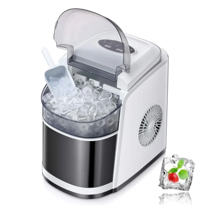 Antarctic Star Máquina De Gelo Automática Portátil Até 11 Kg De Gelo Em 24h, 110v, Branca
