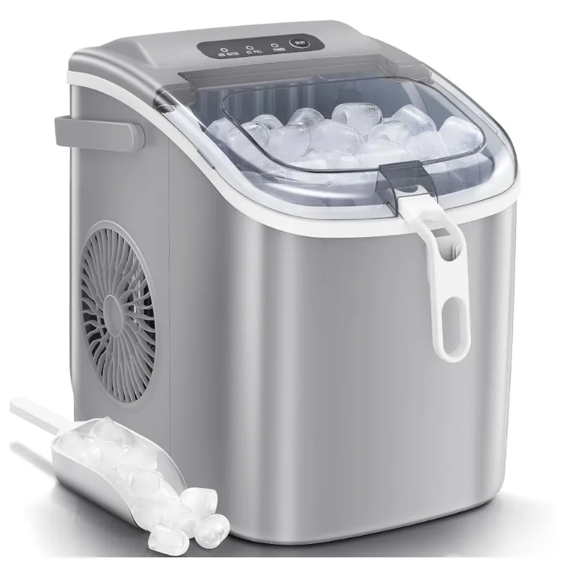 Antarctic Stars Máquina De Gelo Automática Portátil Até 11 Kg De Gelo Em 24h, 110v, Vermelho