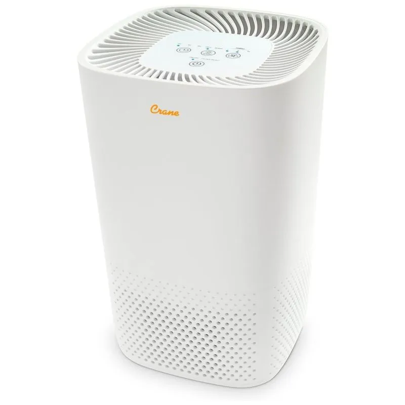 Purificador De Ar, Com Filtro Hepa, Area 40 M2, Crane Ee 5067, Branco