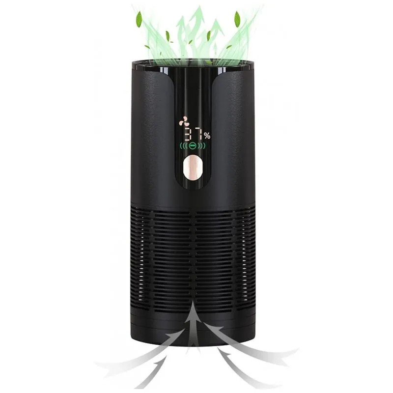 Mini Purificador De Ar, Com Filtro Hepa H13, Area 20 M2, Noasage, Preto