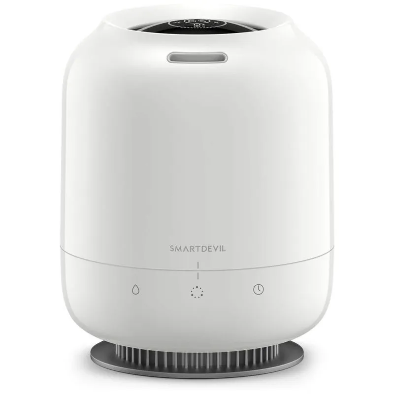 Umidificador Ultrassonico Portatil 1.2l Com Aromaterapia E Luzes Led, Ate 8h, 110v, Smartdevil, Branco