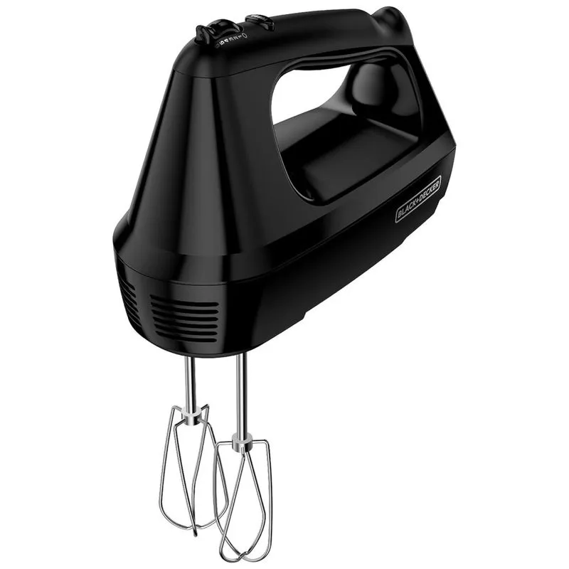 Batedeira De Mao Com 6 Velocidades E 5 Acessorios, Blackdecker Mx3200b, Preto