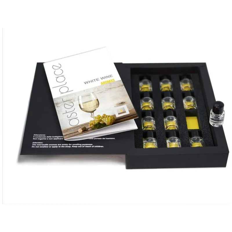 Tasterplace Kit Com 12 Aromas De Vinho Para Sommeliers Com Guia Explicativo Em Inglês