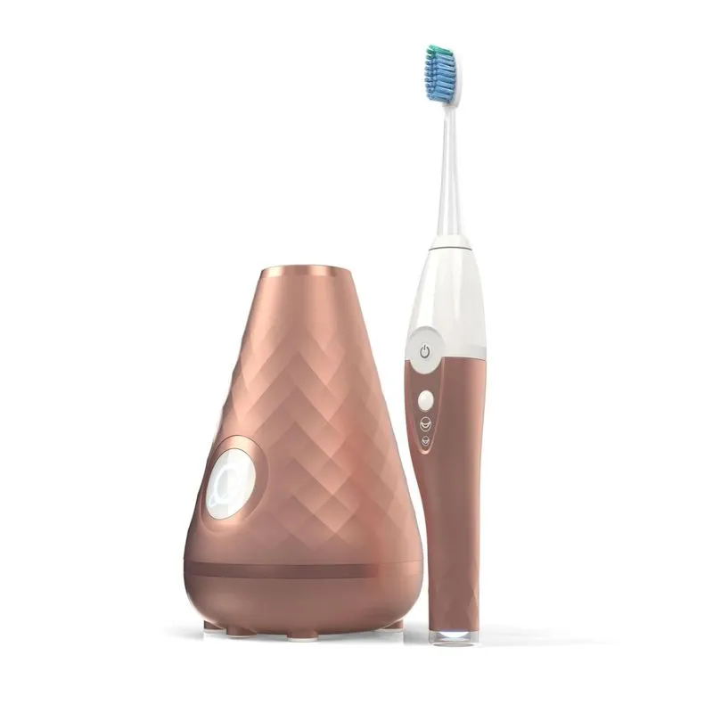 Escova De Dentes Eletrica Com Velocidades Ajustaveis E Cabo Ergonomico, Tao Clean Ba 0109 P, Rosa
