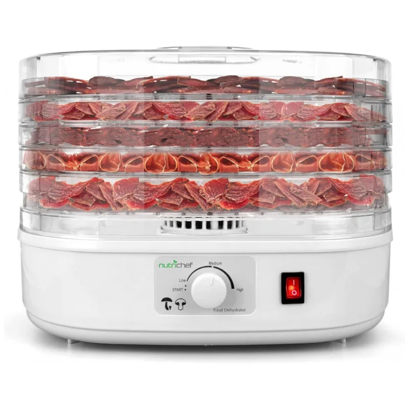 Nutrichef Desidratador De Alimentos 3 Em 1, 650w 3 Bandejas Branco 110v