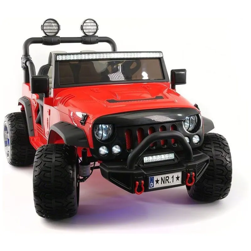 Carro, Carrinho Eletrico 2 Assentos 12v, Com Luzes De Led, Mp3, Modern Kids, Vermelho