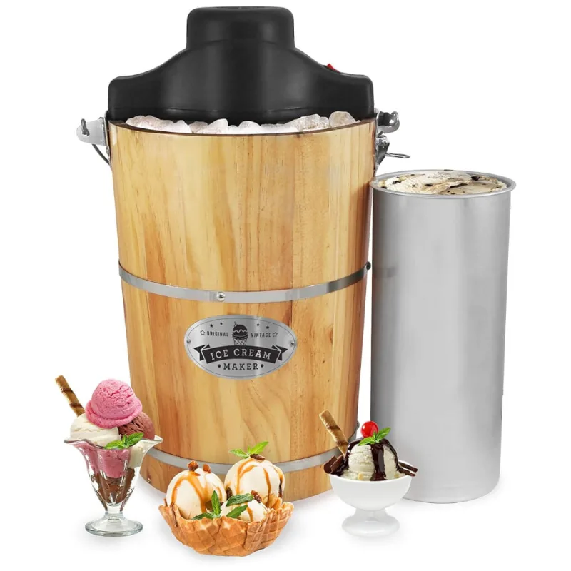Maquina De Sorvete Automatica 6l, 110v, Elite Gourmet Eim916, Preto