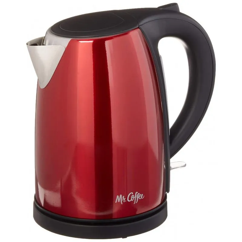 Mr. Chaleira Eletrica 7l Com Desligamento Automatico, Aco Inoxidavel, 1500w, 110v, Mr. Coffee Bvmc Ekssrd1, Vermelho