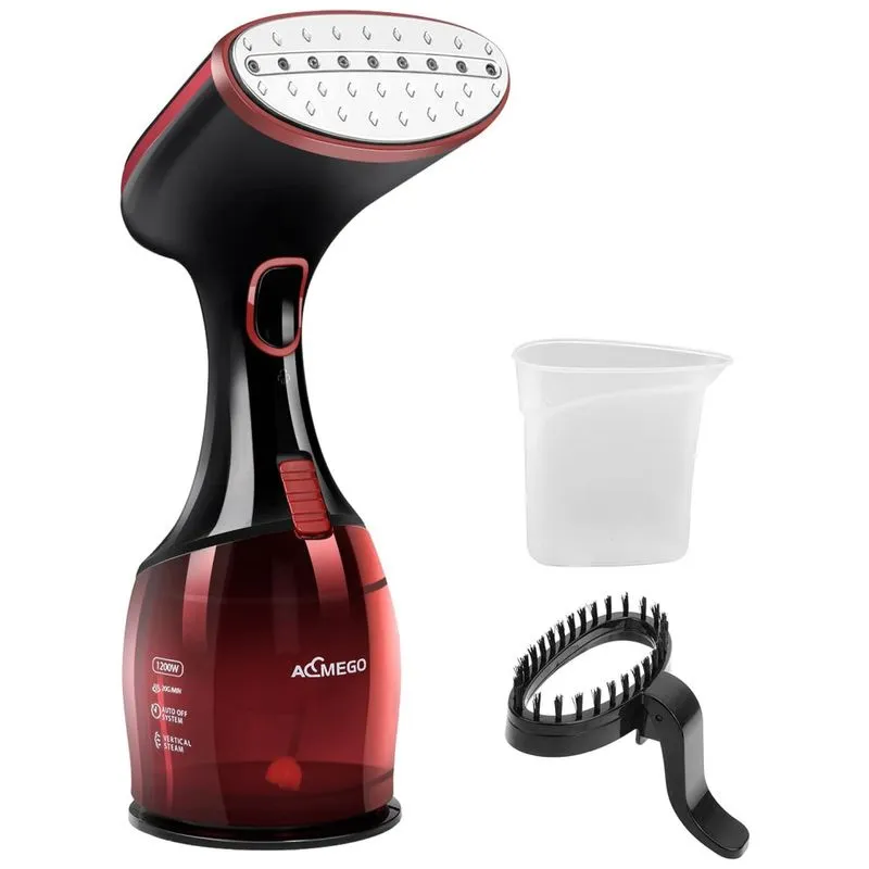 Vaporizador De Roupas Portatil, Aquece Em 30s, 300 Ml, 1200w, 110v, Aemego Y 873, Vermelho