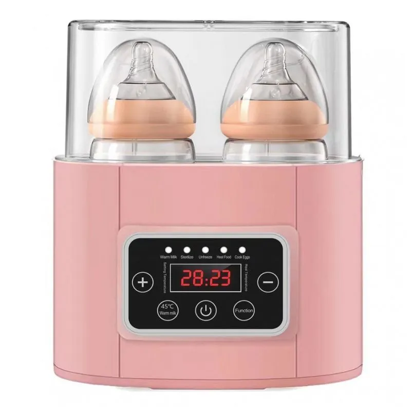 Kanne Aquecedor De Mamadeira 6 Em 1, Aquece E Esteriliza, Tamanho Padrao, Rosa