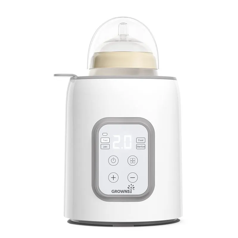 Aquecedor De Mamadeira 5 Em 1, Aquece E Esteriliza, Tela Lcd, Grownsy N 1 T, Branco
