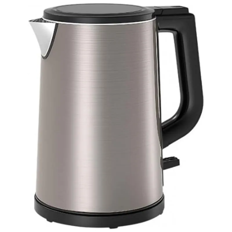 Xy Chaleira Eletrica Capacidade 1.5l Com Desligamento Automatico, Aco Inoxidavel, 1800w, 110v, Xyjhqeyj, Cinza