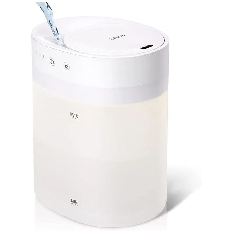 Umidificador Ultrassonico Portatil 3.5l, Com Desligamento Automatico, Silencioso, 110v, Xburan, Branco
