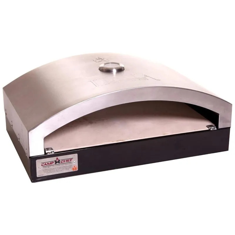 Artisan Forno De Pizza Para Churrasqueira Ou Fogao Portatil, Aco Inox, Camp Chef Pz90, Prateado