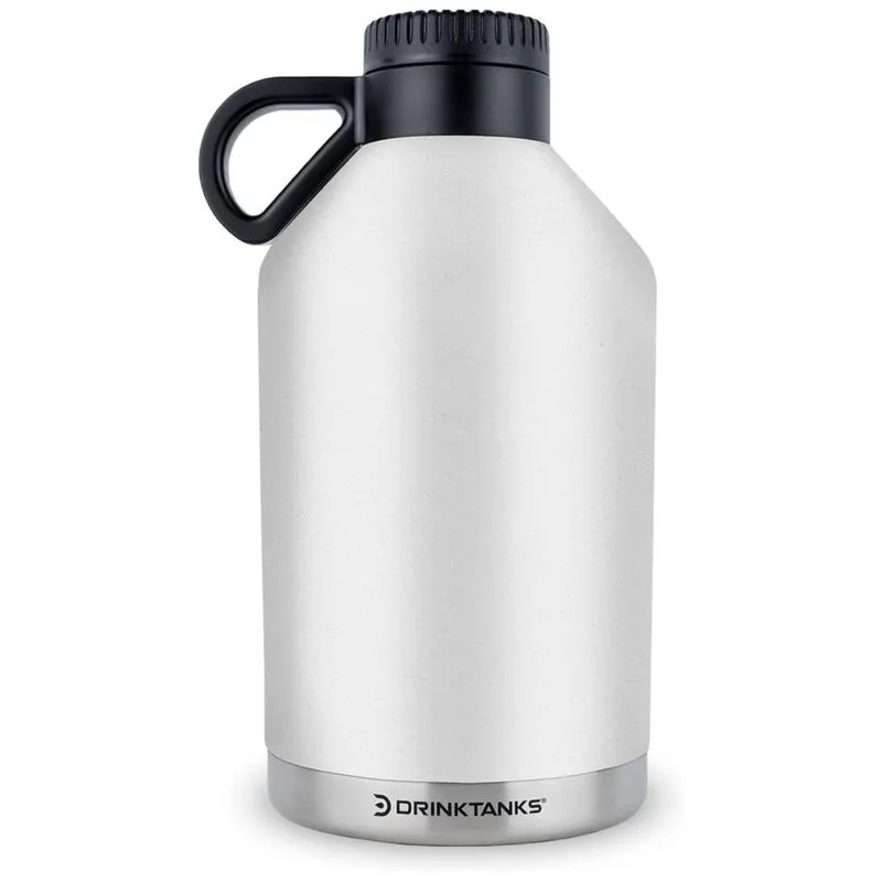 Drinktanks Cooler Portatil Para Garrafas De Cerveja Com Isolamento Duplo, Aco Inox, Branco