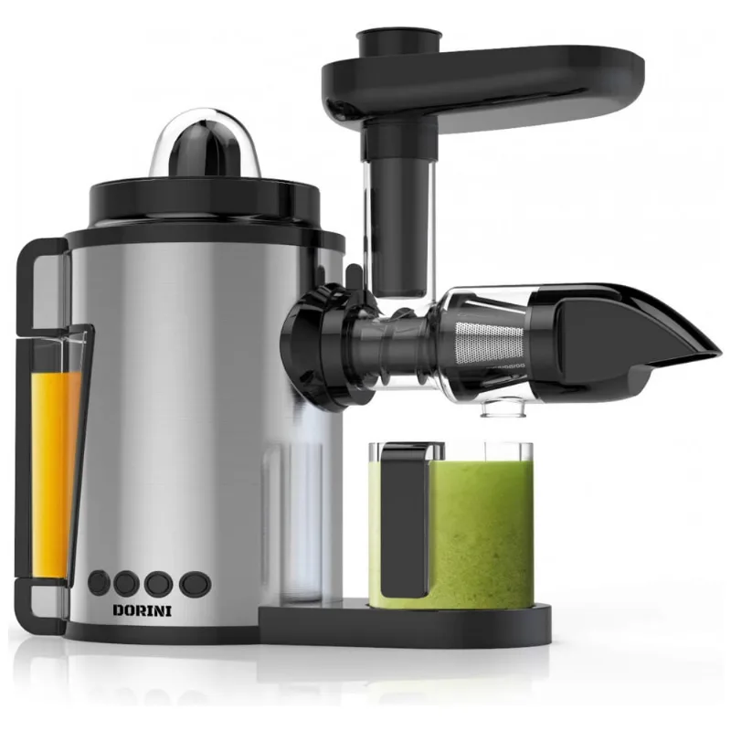 Centrifuga De Frutas 2 Em 1, 2 Velocidades, Aco Inoxidavel, 150w, 110v, Dorini, Prateado