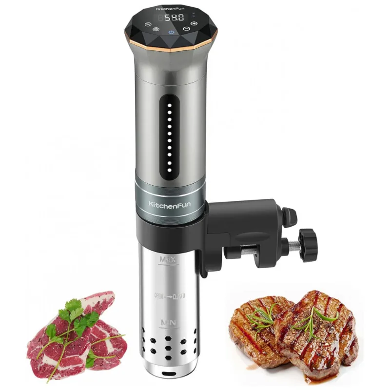 Termocirculador Eletrico Com Temporizador Digital Para Ate 20l, 1100w, 110v, Kitchenfun, Preto