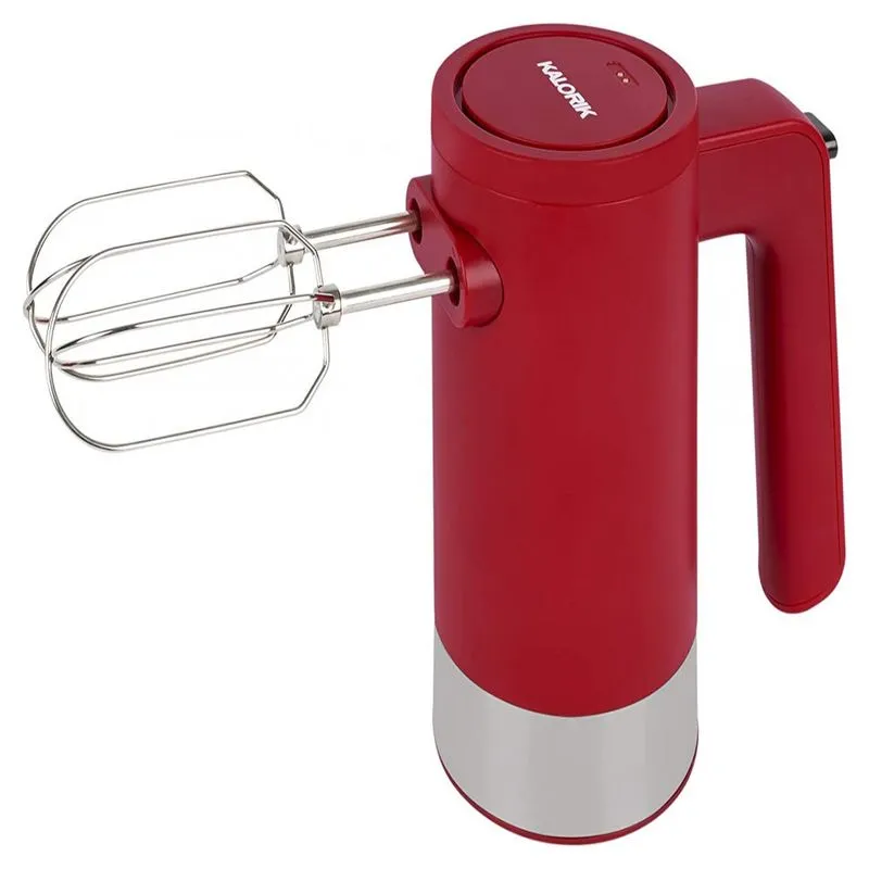 Batedeira De Mao Com 5 Velocidades E Acessorios, 250w, 110v, Kalorik, Vermelho