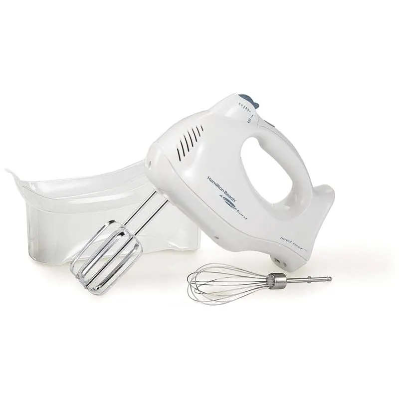 Batedeira De Mao Com 6 Velocidades E Acessorios, 275w, Branca, 110v, Hamilton Beach 62695v, Branco