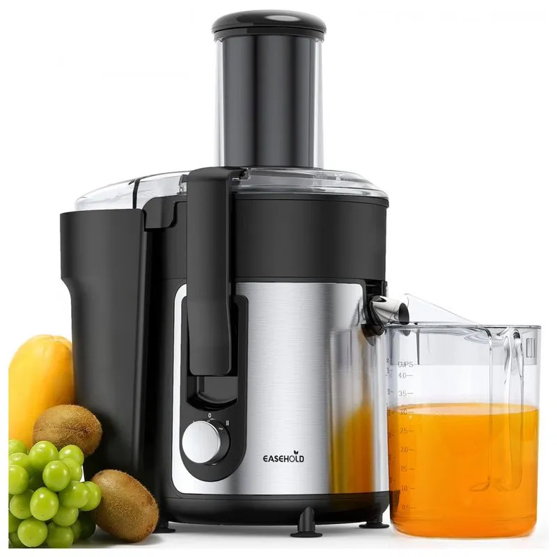 Centrífuga De Frutas Com 2 Velocidades, Aço Inoxidável, 1000w, 110v, Easehold, Cinza