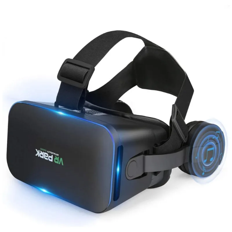 Vr Park Oculos De Realidade Virtual 3d Com Fones De Ouvido, Universal, Xlchunjing, Preto