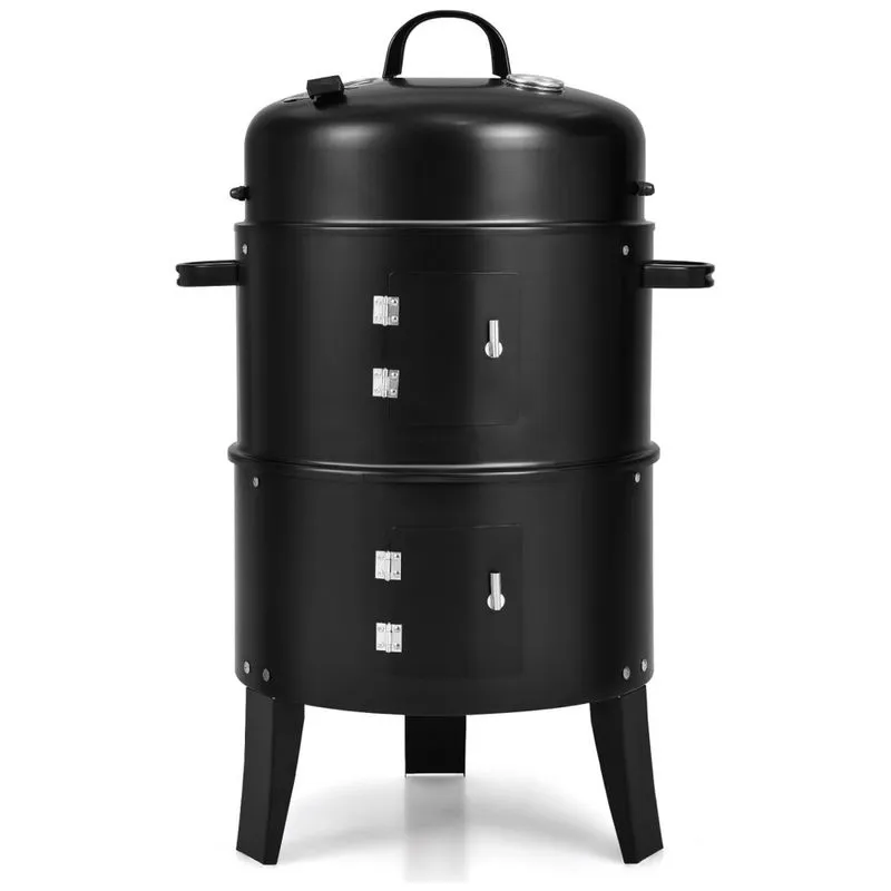 G644 Churrasqueira A Carvao Rtatil E Compacto Serve Ate 4 Pessoas, Giantex G644 Po, Preto