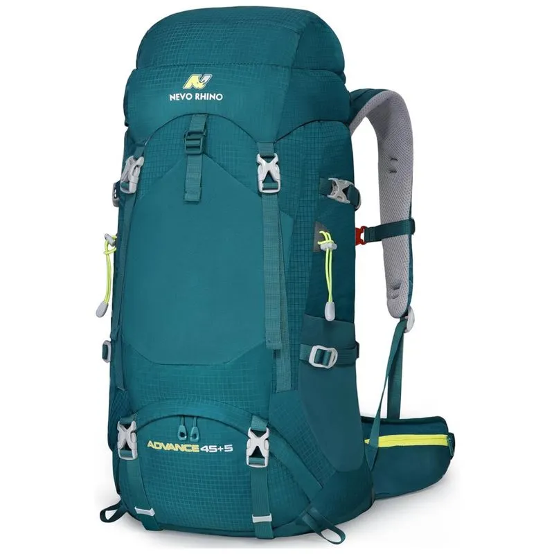 N Nevo Rhino Mochila De Acampamento Camping 50l, Impermeável, Verde