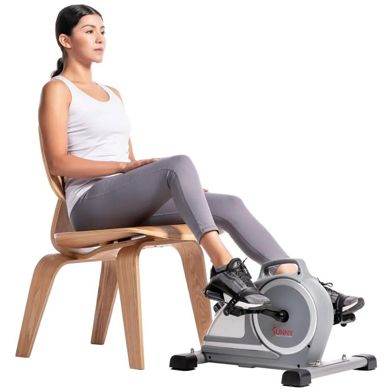 Sunny Health Fitness Sf B020026 Mini Bicicleta Ergometrica Ideal Para Idosos E Treino De Braco, Perna Com Painel Digital E 8 Niveis De