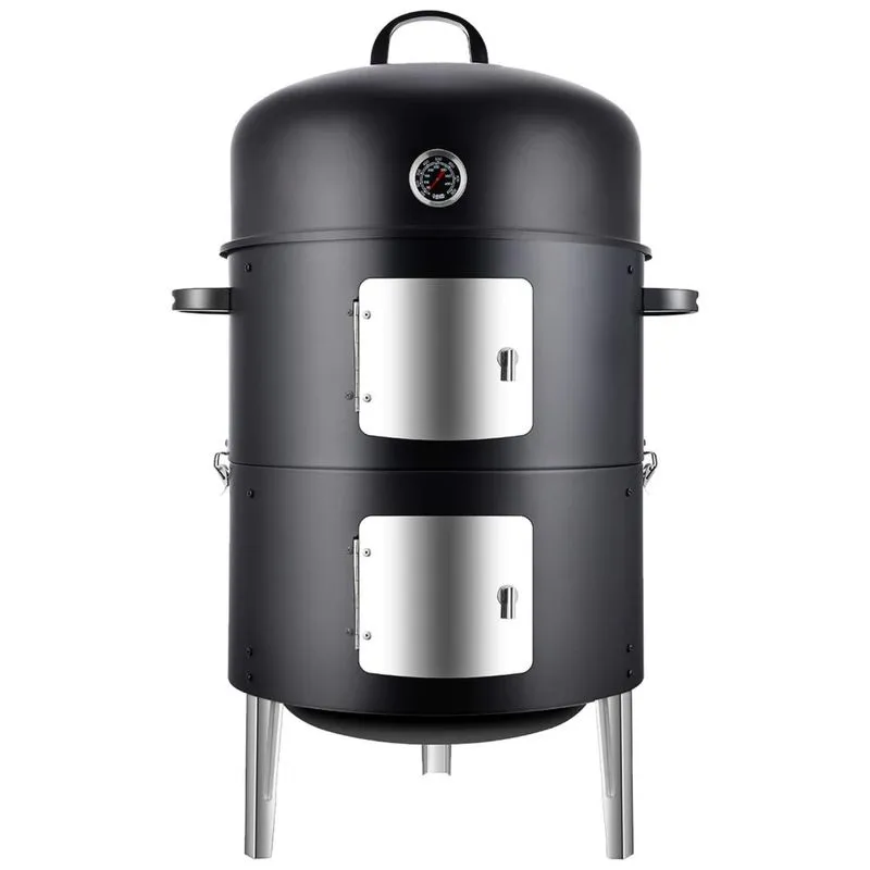Churrasqueira A Carvao Portatil E Compacto Serve Ate 6 Pessoas, Realcook, Preto