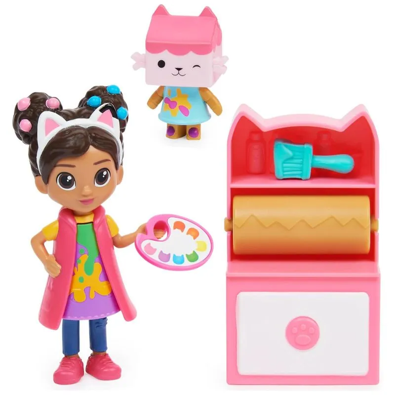 Estudio De Arte Da Com 5 Acessorios Para Criancas A Partir De 3 Anos, Gabbys Dollhouse 6062022, Rosa