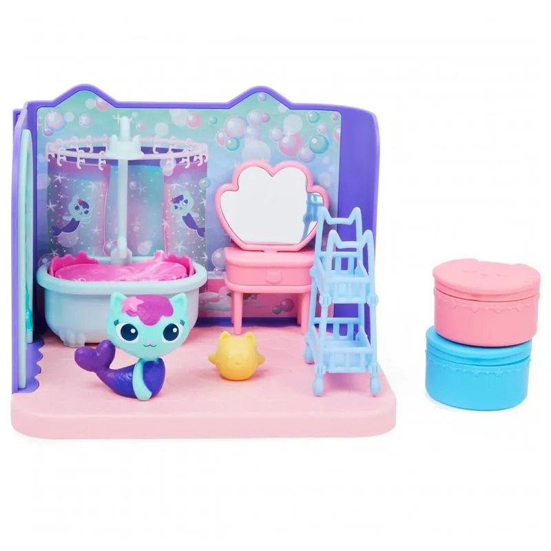 Banheiro Magico Da Gabbys Com 8 Acessorios Para Criancas A Partir De 3 Anos, Gabbys Dollhouse 20133478, Azul