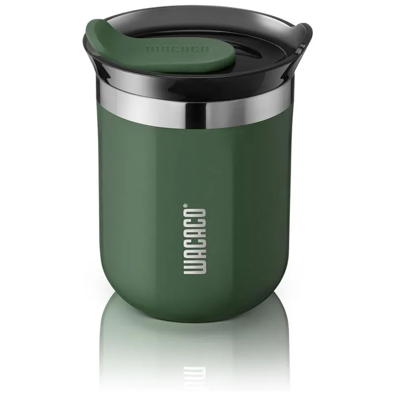 Wacaco Copo Para Café 180 Ml Isolado A Vácuo Aço Inox Duplo Com Tampa, Verde