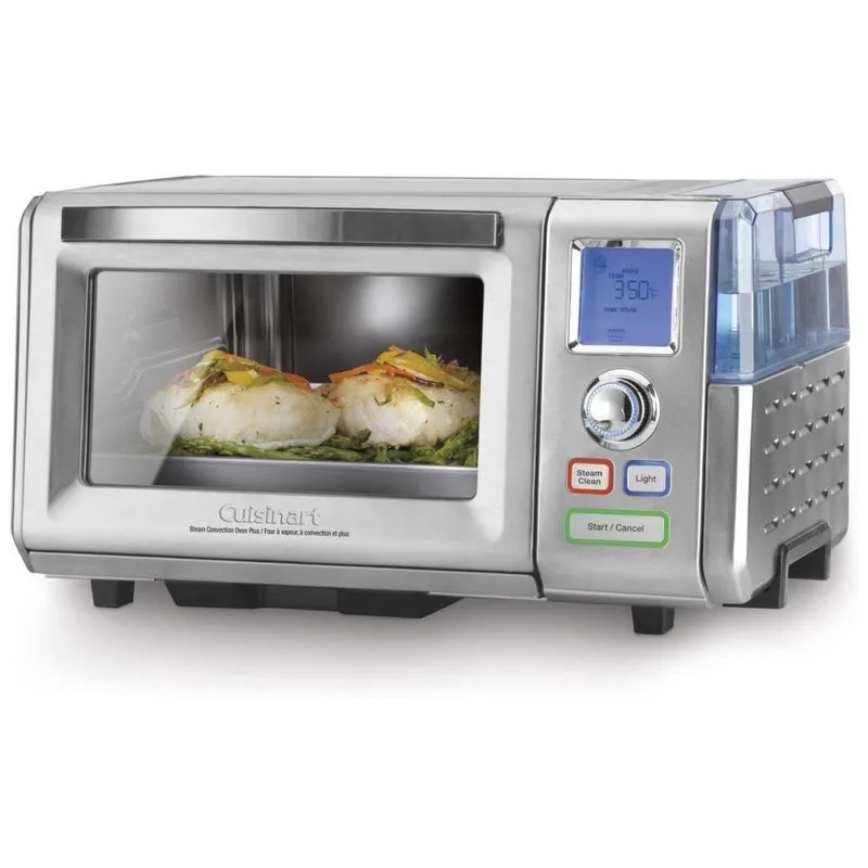Forno Eletrico A Vapor De Bancada Com Controle De Temperatura E Temporizador, Aco Inoxidavel, 110v, Cuisinart Cso 300n, Prateado