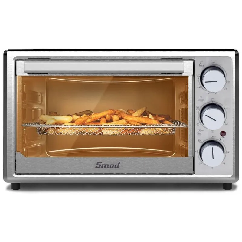 Forno Eletrico De Bancada 25l Com Controle De Temperatura E Temporizador, 1800w, Aco Inoxidavel, 110v, Smad Dtd180 25mguh13, Prateado