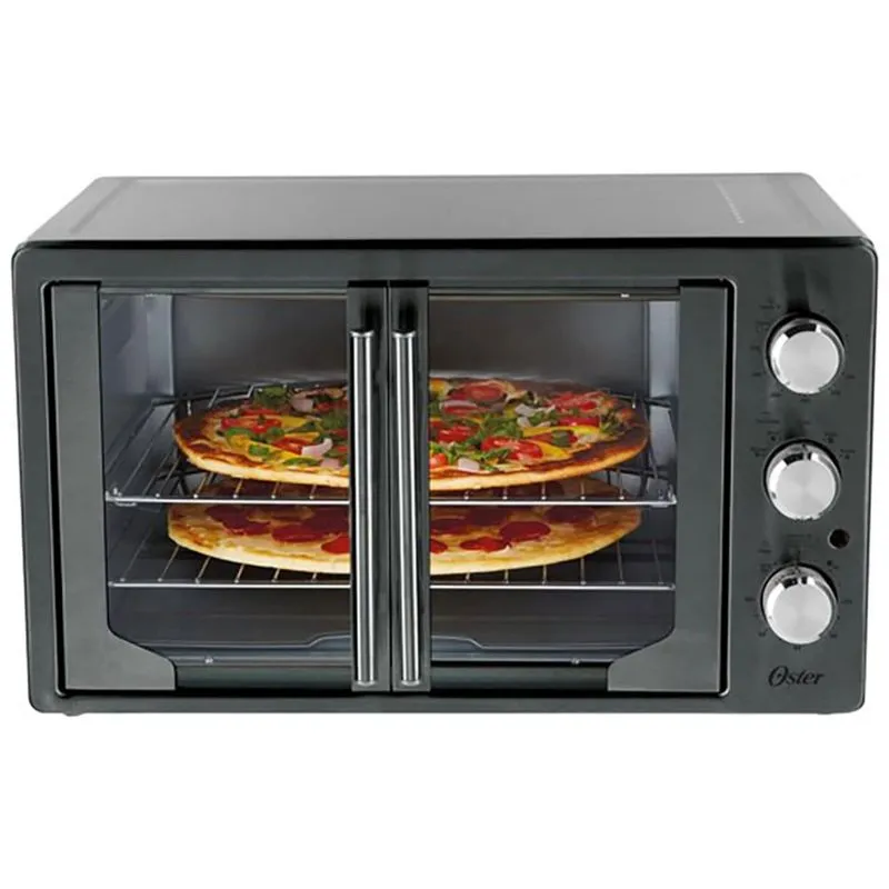 Forno Eletrico De Bancada 31160840 Com Controle De Temperatura E Temporizador, 110v, Oster, Preto
