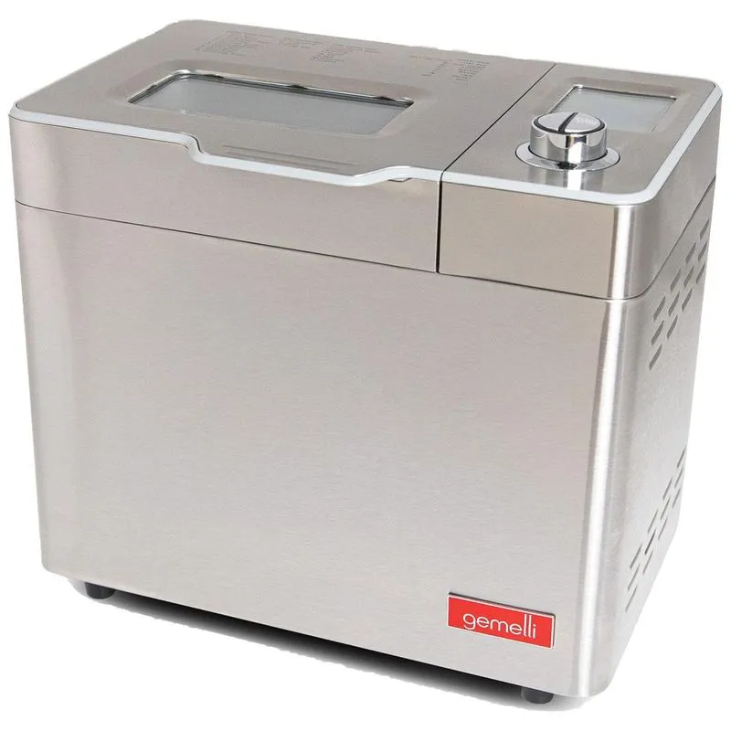 Panificadora Automatica Com 21 Modos E Livro De Receita, 110v, Gemelli Home Bm2531ssdrm, Prateado