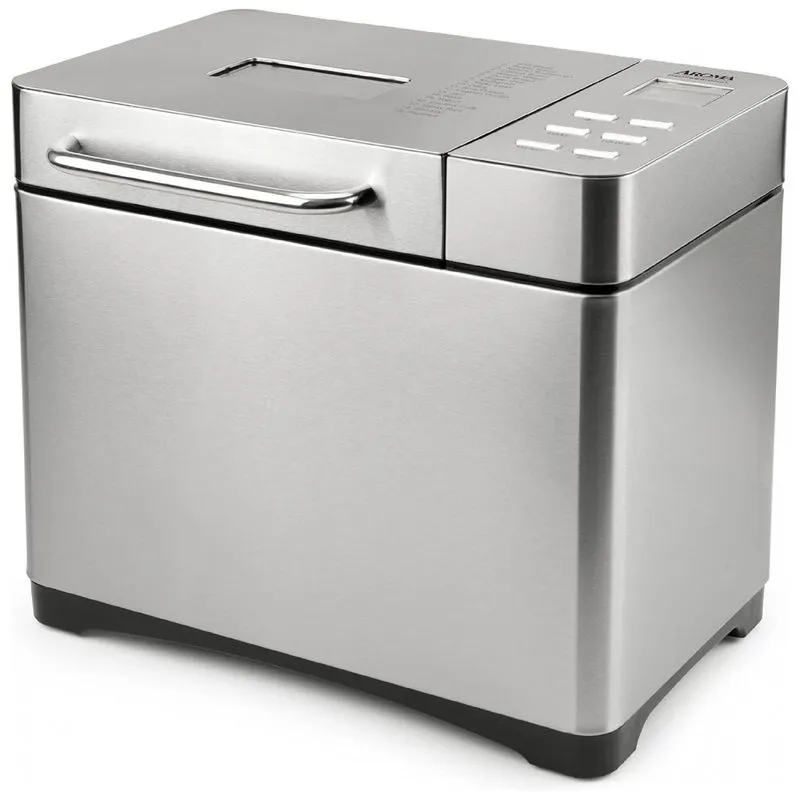 Panificadora Automatica Com 17 Modos, 110v, Aroma Housewares Abm 270, Prateado