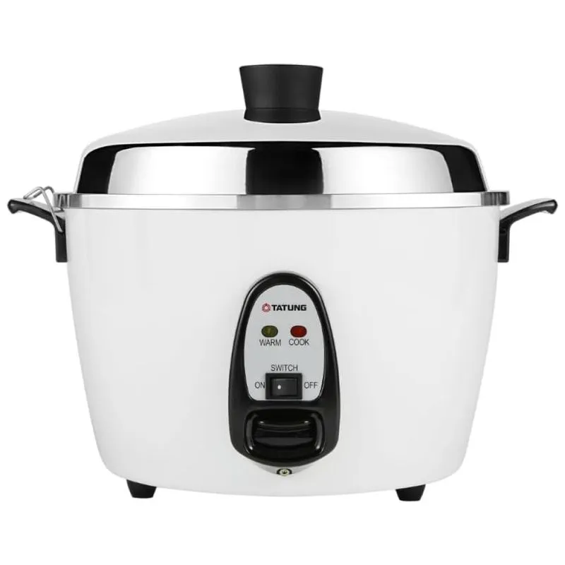 Tac 10g Panela De Arroz Eletrica 2.4l Multifuncional Com Desligamento Automatico, 110v, Tatung Tac10gsf, Branco