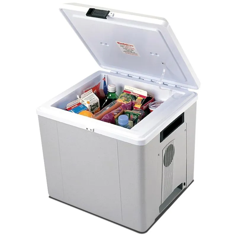 Mini Geladeira, Cooler Automotiva Eletrico Portatil 29l, 110v, Koolatron P27 Az, Cinza