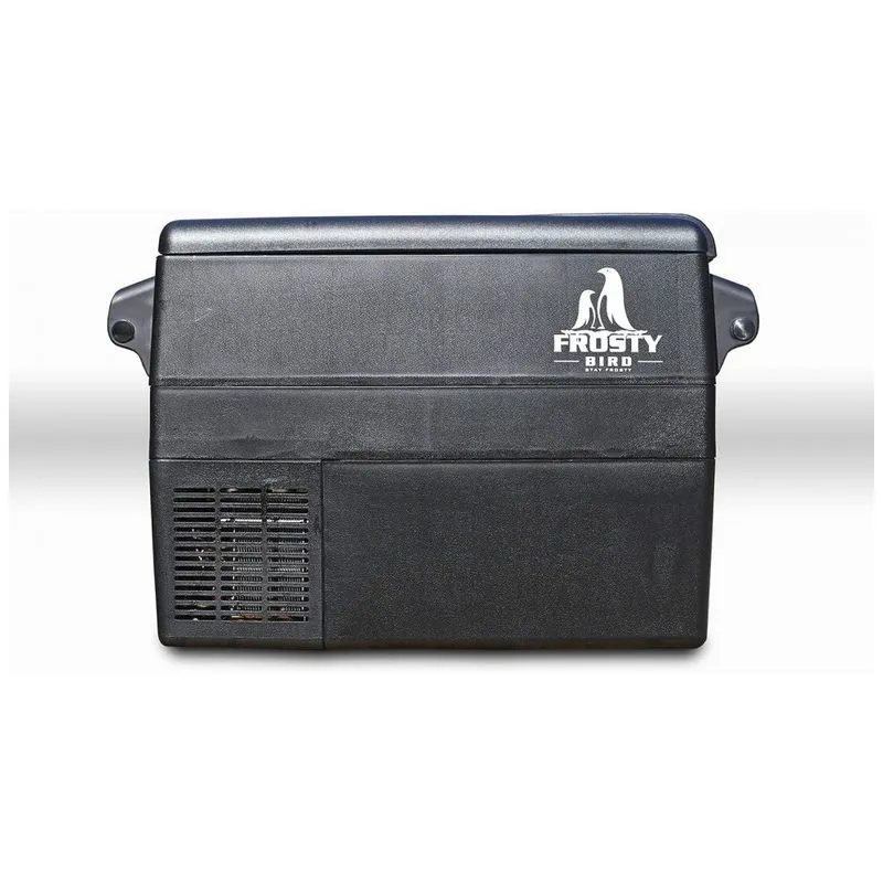 Fique Mini Geladeira, Cooler Automotiva Eletrico Portatil 42l, 110v, Frosty Bird Stay Frosty, Preto