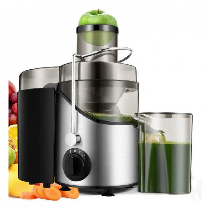 Centrifuga De Frutas Com 3 Velocidades, Aco Inox, 400w, 110v, Xxcc, Prateado