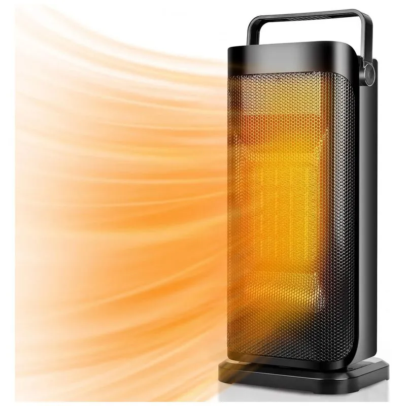 Aquecedor Eletrico Portatil A Silencioso E Com Aquecimento Rapido, 750 1500w, 110v, Air Choice Kpt 1502m A, Preto