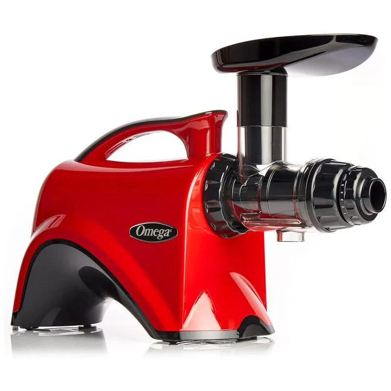Juicer Espremedor Eletrico Para Sucos Com 2 Estagios De Extracao, 150w, 110v, Omega Nc900hrd19, Vermelho