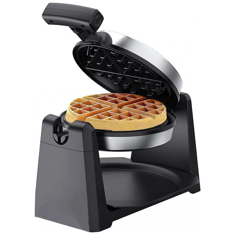 Belgian Maqui De Waffle Antiaderente E Rotativa Com Controle De Temperatura, 1200w, 110v, N A, Preto