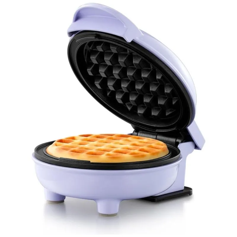 Mini Maquina De Waffle Antiaderente, 110v, Holstein Housewares Hh 09125016l, Violeta
